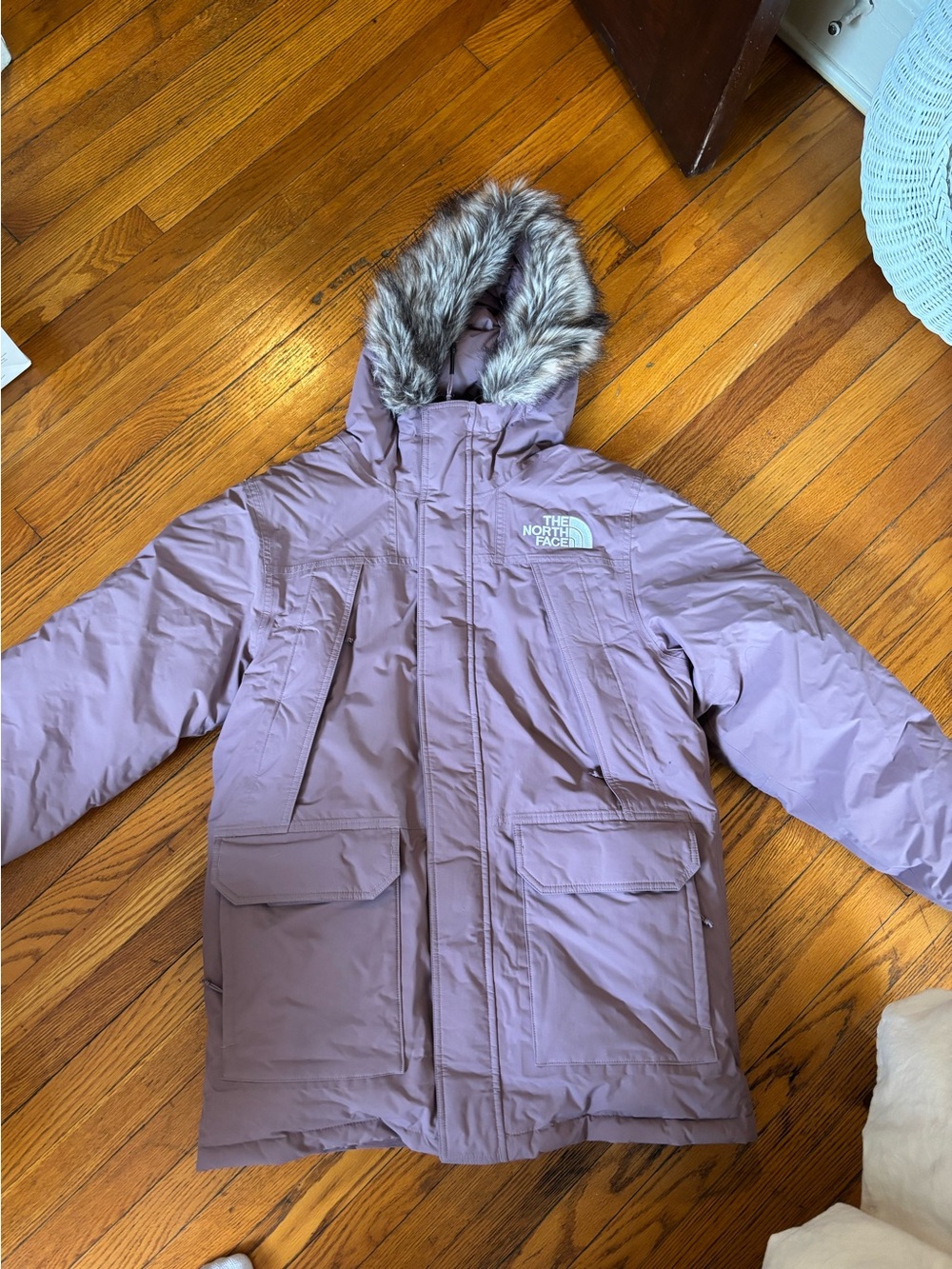 The North Face McMurdo Faux Fur Hooded Parka in Dusty Mauve
